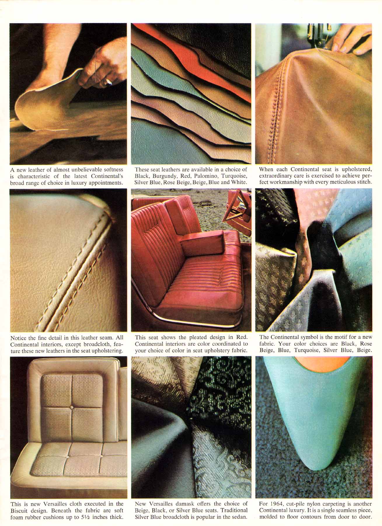 1964 Lincoln Continental Brochure Page 9
